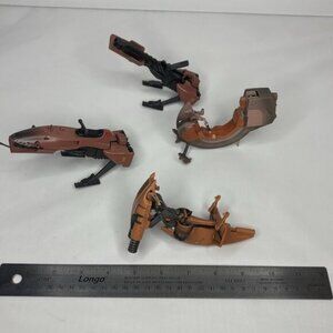 Lot of 4 Vintage 90's Star Wars Vehicles Speeder Bikes